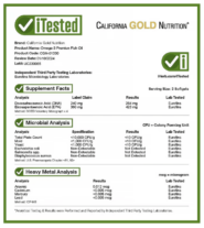 California Gold Nutrition, Omega-3, Premium Fish Oil, 240 Fish Gelatin Softgels - Image 3