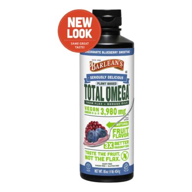 Seriously Delicious Pomegranate Blueberry Smoothie Total Omega Vegan - 16 ounces