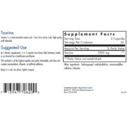 Alternative view of Taurine 500mg - 100 capsules