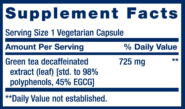 Decaf Mega Green Tea Extract - 100 vegcaps - Image 2