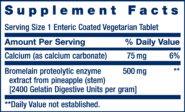 Alternative view of Specially-Coated Bromelain - 60 tablets