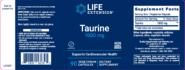 Alternative view of Taurine 1000 mg 90 vegcaps