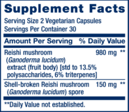 Reishi Extract - 60 vcaps - Image 2