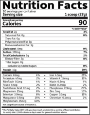 Organic Plant Protein Vanilla - 10 servings - Image 3