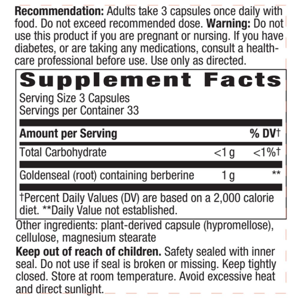 Goldenseal Root 1000mg - 100 capsules - Image 2