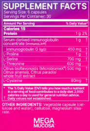 Alternative view of MegaMucosa Capsules - 180 capsules