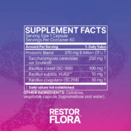 Alternative view of RestorFlora 60 capsules