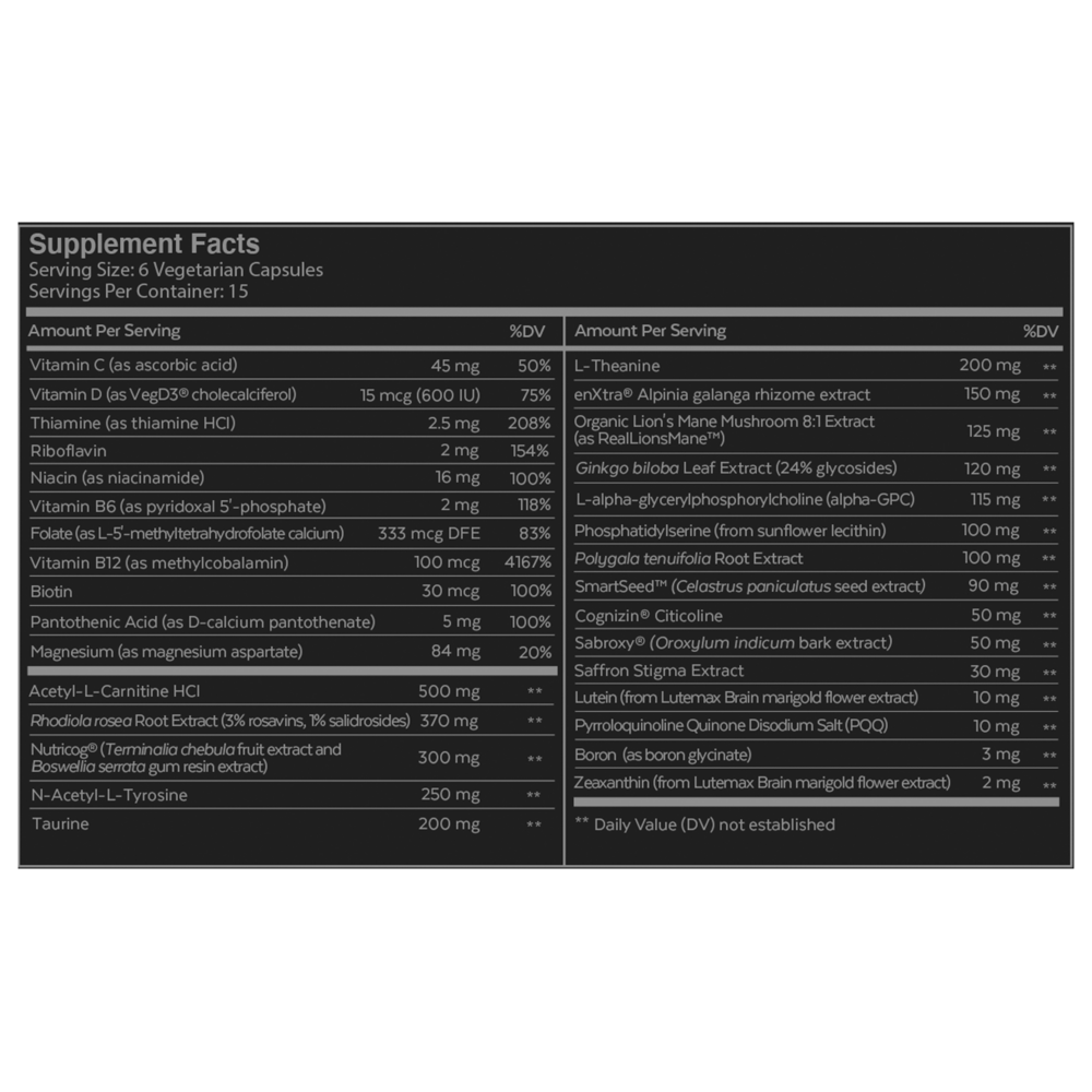 Qualia Mind Caffeine Free - 90 capsules - Image 2