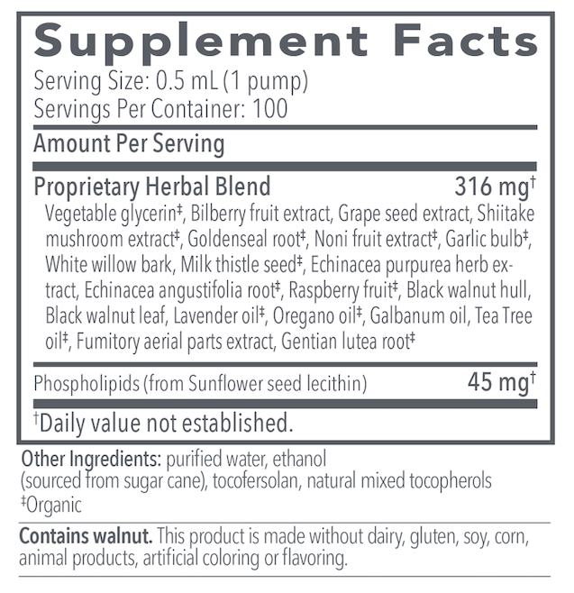 Biocidin®LSF - Broad-Spectrum Liposomal Formula - 50ml (100 pumps / bottle) - Image 2