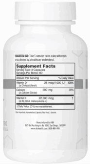 Alternative view of Osteo-K - 180 capsules