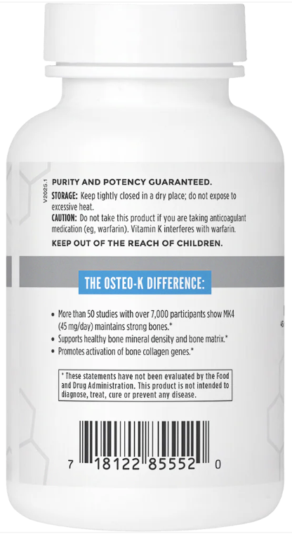 Osteo-K - 180 capsules - Image 3