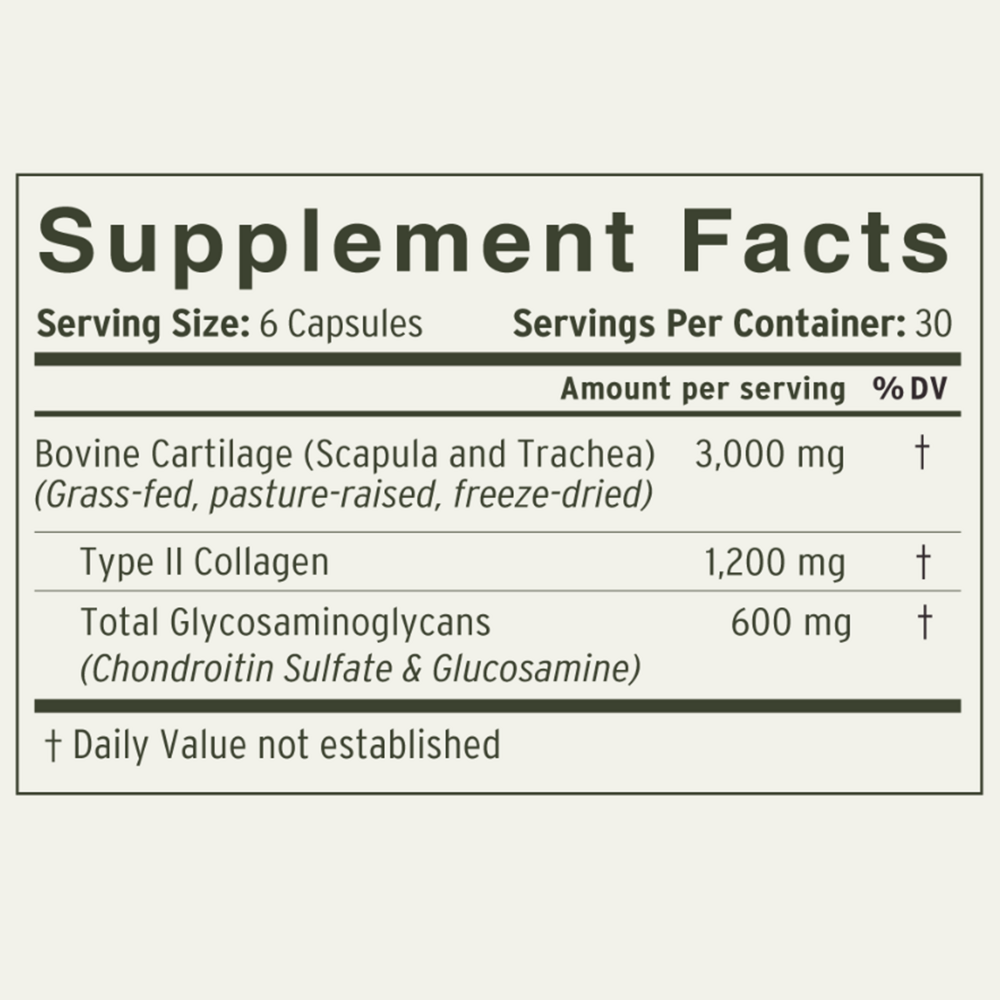Cartilage Collagen - 180 capsules - Image 2