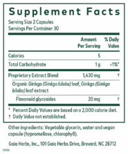 Alternative view of Ginkgo: Circulation Support - 60 capsules