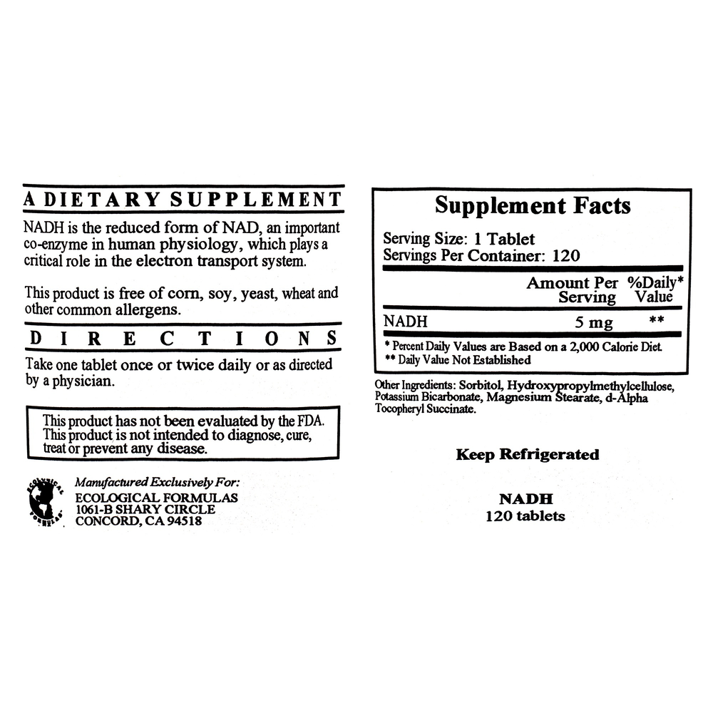 NADH 5 mg 120 tablets - Image 3
