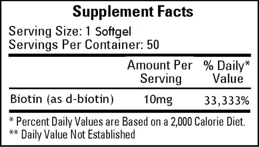 Megabiotin - 50 Softgels - Image 2