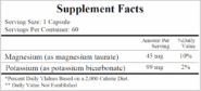 Potassium-Magnesium Taurate (Mg 45 mg/K 99 mg) - 60 capsules - Image 3