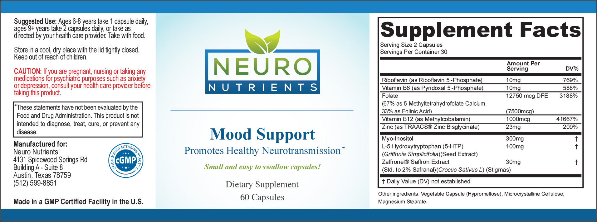 Mood Support - 60 capsules - Image 2