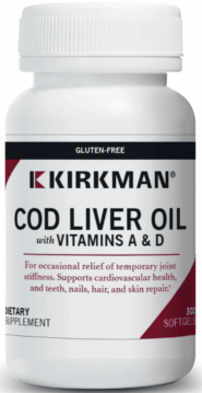 Cod Liver Oil with Vitamins A & D - 300 softgels