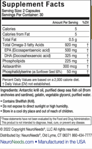 OmegaNeeds (Krill and Fish Oil Blend) - 60 softgels - Image 3