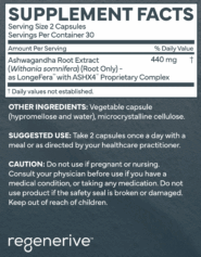 Alternative view of Regenerive Powered by LongeFera with the Exclusive ASHX4 Complex - 60 capsules