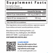 Alternative view of VITAMIN D3 + K2 - 60 CAPSULES