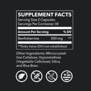 Benfotiamine (300mg) - 60 capsules - Image 2