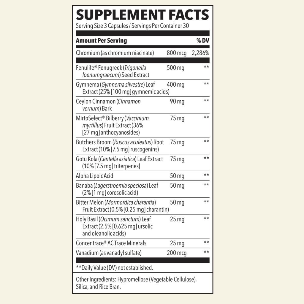Glucose Stabili-T - 90 capsules - Image 2