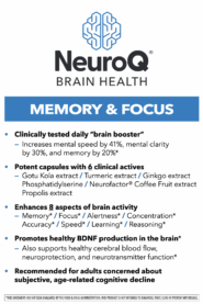 Alternative view of NeuroQ Memory and Focus - 60 capsules