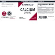 Calcium 200 mg with Vitamin D3 - Hypoallergenic - 120 capsules - Image 3