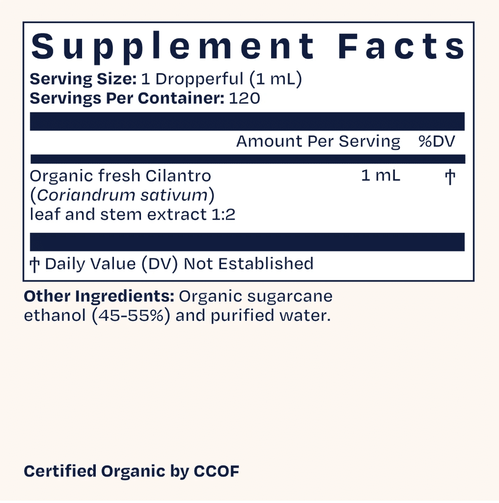 Cilantro Organic Wild Tincture - 4oz - Image 2