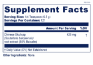 Alternative view of Baikalin Powder - 50 grams