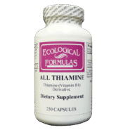 All Thiamine 50mg (Vitamin B1), 250 capsules