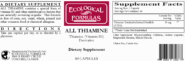 All Thiamine 50mg (Vitamin B1), 60 capsules - Image 3