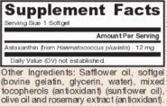 Alternative view of Astaxanthin 12 mg - 30 gels