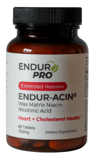 Extended Release ENDUR-ACIN® Wax Matrix Niacin (Nicotinic Acid) 750mg - 60 tablets