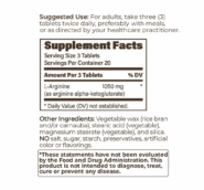 Alternative view of Sustained Release L-Arginine 350mg - 60 tablets