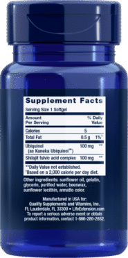 Alternative view of Super Ubiquinol CoQ10 w/Enhanced Mitochondrial 100mg - 60 softgels