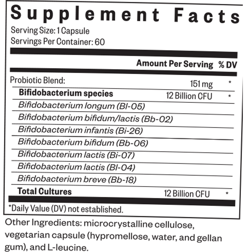 Probiota Bifidobacterium (formerly ProBiota Bifido) - 60 capsules - Image 2
