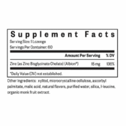 Alternative view of Zinc Lozenge 60 lozenges