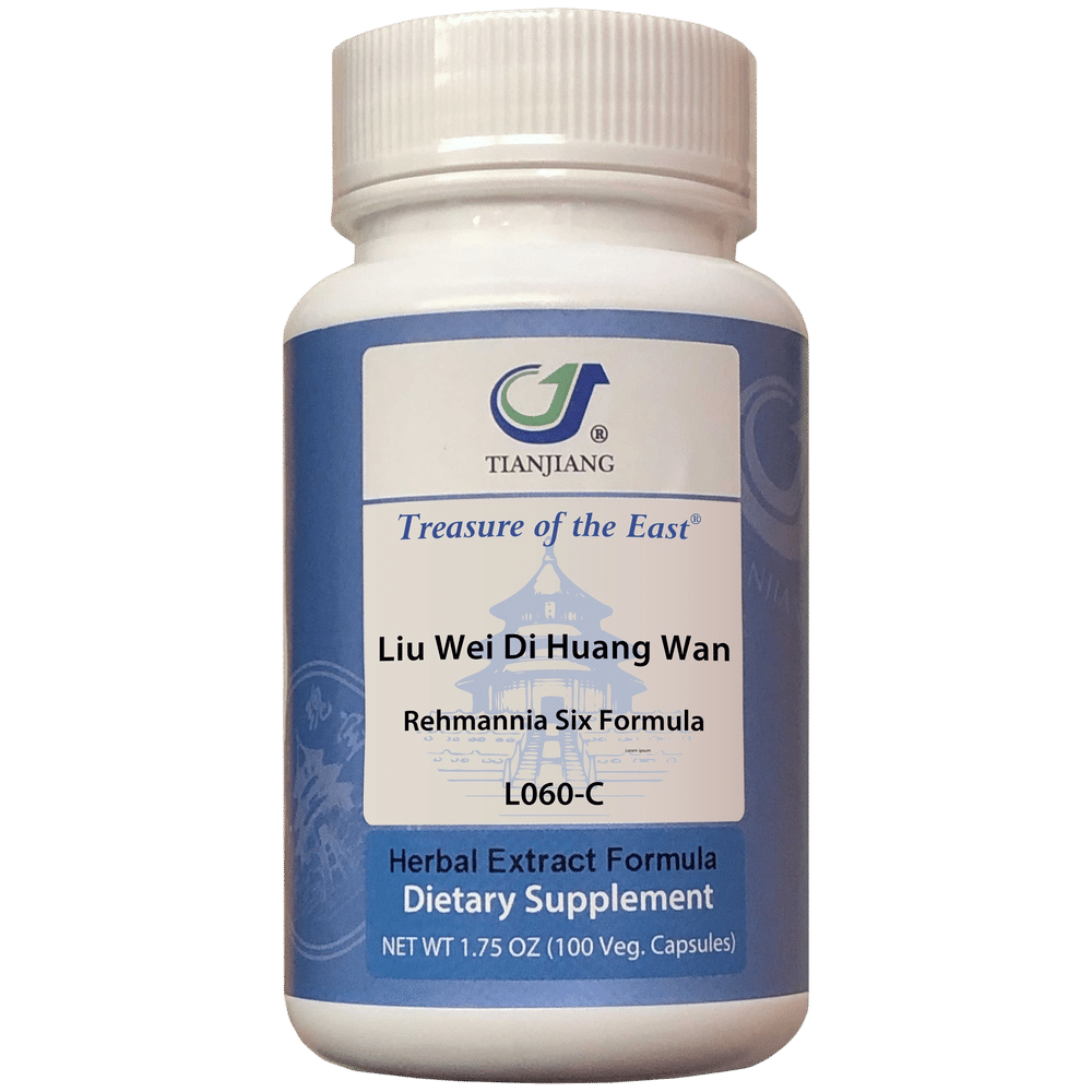 Liu Wei Di Huang Wan Capsules - Rehmanni - 100 capsules