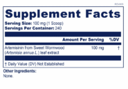 Alternative view of Artemisinin powder- 24 grams (0.85 oz)