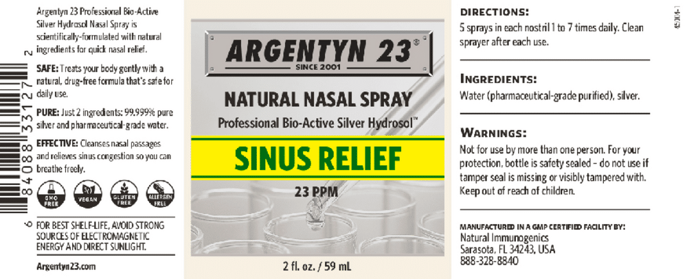 Argentyn 23 Natural Nasal Spray - 2oz (59ml) - Image 2