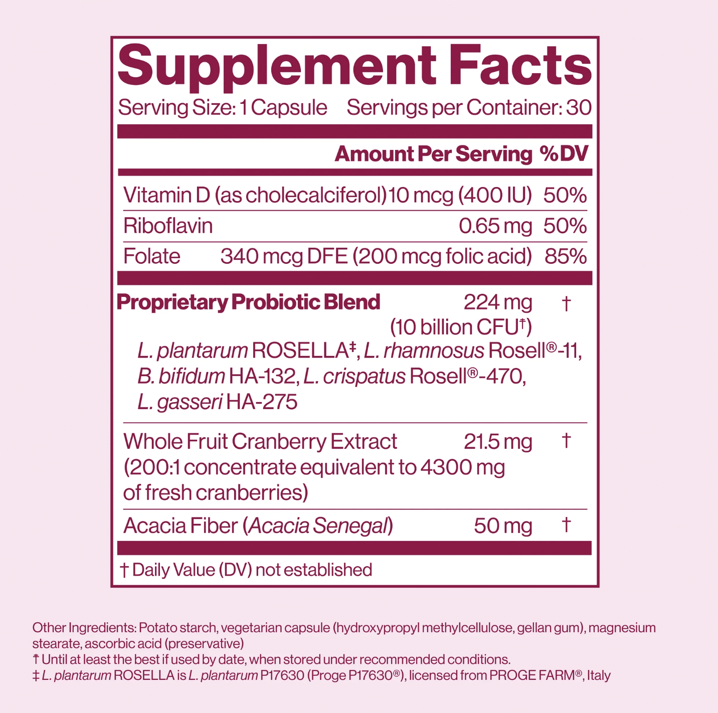 VSL4 Vaginal Health - 30 capsules - Image 2